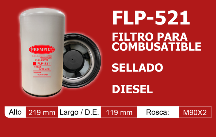Filtro para combusatible sellado diesel