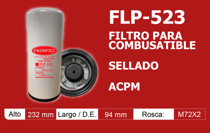 Filtro para combusatible sellado ACPM