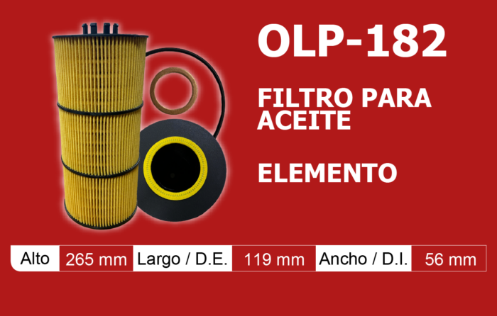 Filtro para aceite elemento
