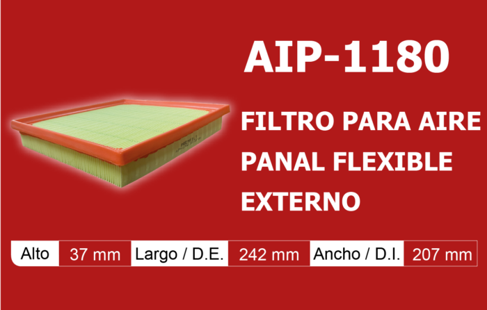 Filtro para aire panal flexible externo